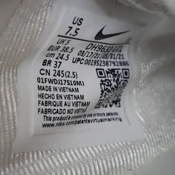 Nike Air Force 1 Pixel Leopard Sneakers- Womens- Size 7.5- White- [DH9632-101] - Picture 8 of 12